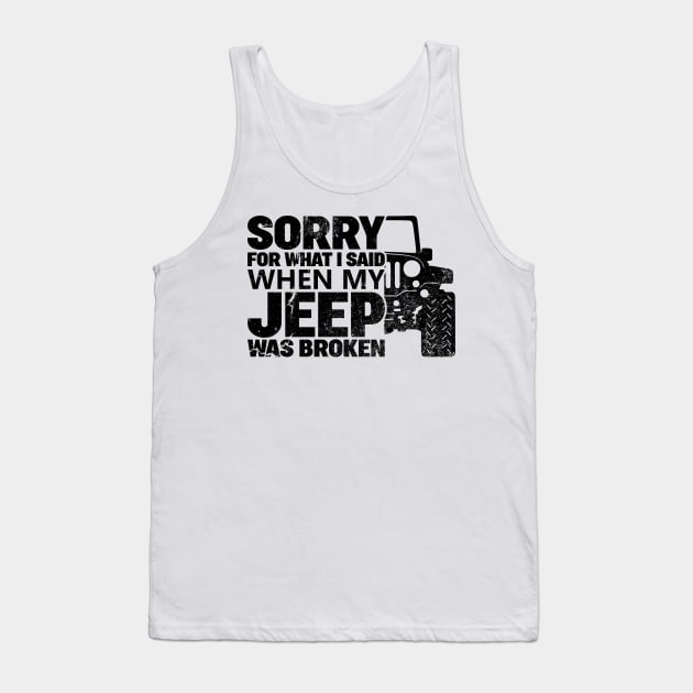 Vintage Jeep Tank Top by BeeFest